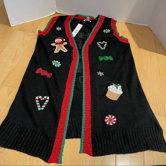 Jackets & Blazers - NWT Christmas sweater long vest